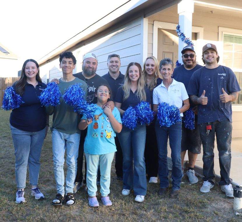 Expo Home Improvement installation team members on site